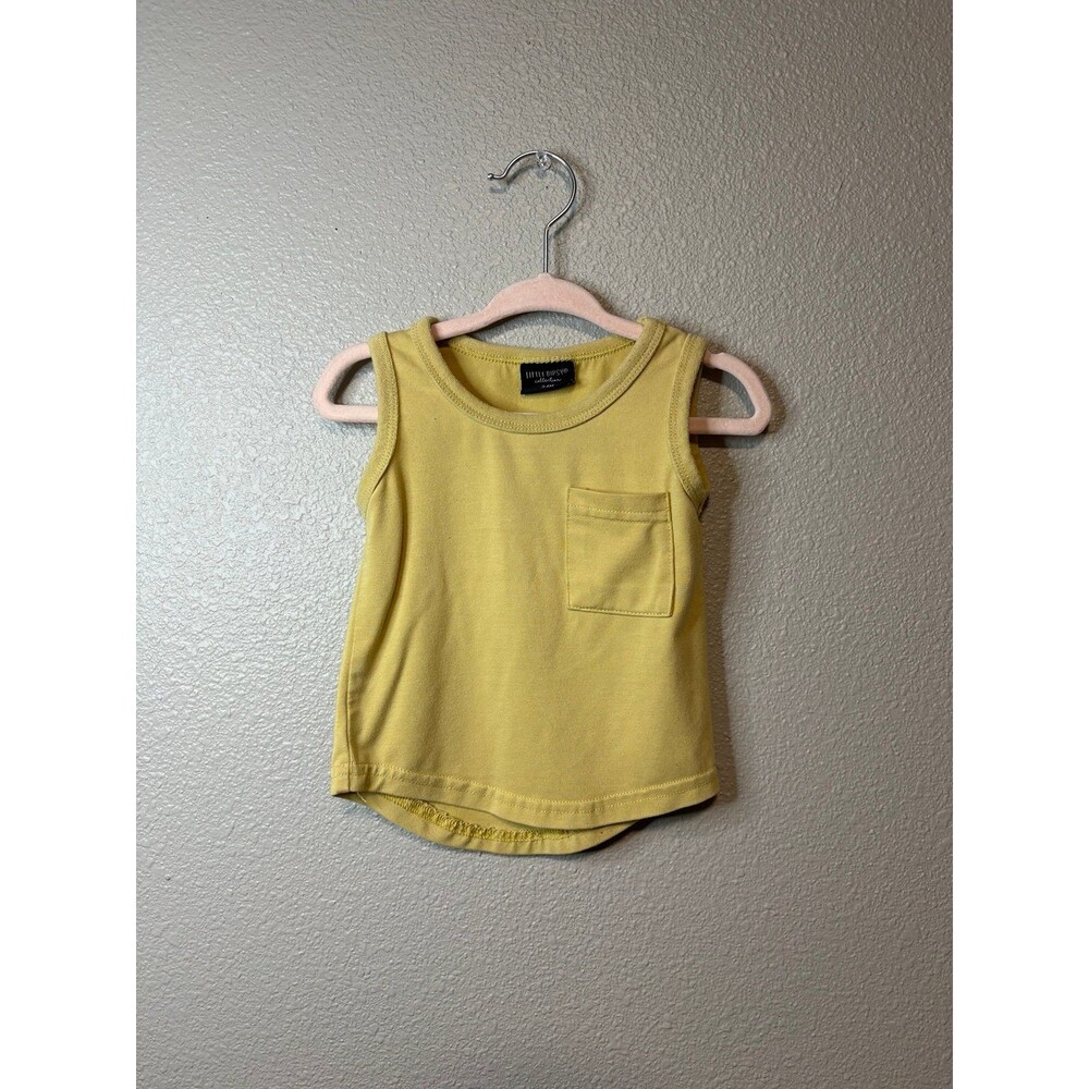 Little Bipsy Bamboo Tank Top 3-6M Mustard Yellow Minimalist